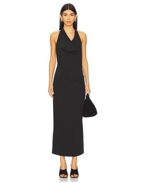 St. Agni Structural Tie Dress - Black