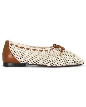 Madewell Sage Fishnet Ballet Flat - White