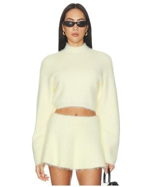 Lovers + Friends Ellianna Mock Neck Jumper - Natural
