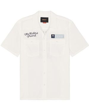 Deus Ex Machina Camisa Forecourt En Color Blanco Talla En