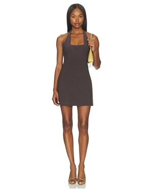 Bec & Bridge Athena Halter Mini Dress - Brown