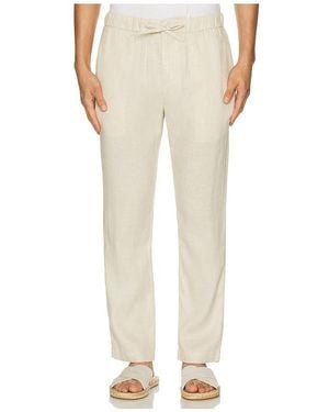Frescobol Carioca Oscar Linen Chino Pant - Natural