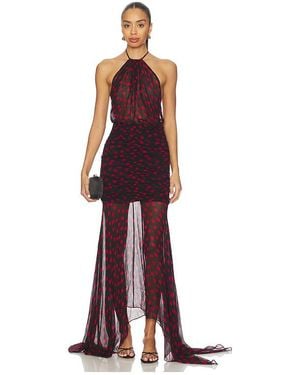 Ronny Kobo Vestido Tilda En Color Rojo Talla (También En S, Xs)