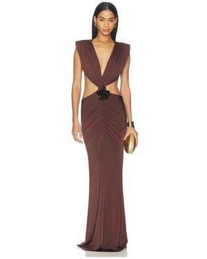 AWAVE Studio The Faye Umber Maxi Dress - Brown