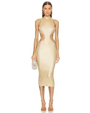Michael Costello X Revolve Calista Cut Out Long Midi Dress - Natural