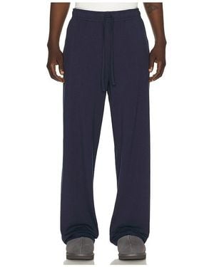 Skims Jersey Lounge Straight Leg Pant - Blue