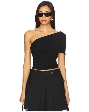 Helmut Lang Asymmetric Protect Top - Black