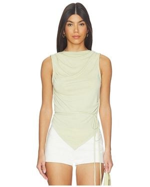 geel Portia Top - White