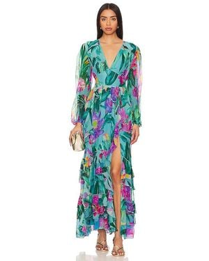Rococo Sand Ocean Maxi Dress - Blue