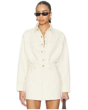 DL1961 Addison Denim Overshirt - White