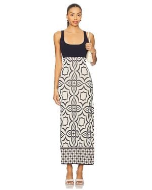 MISA Los Angles Midi-Kleid Kalil - Weiß