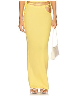 BY.DYLN X Revolve Calyssa Maxi Skirt - Yellow