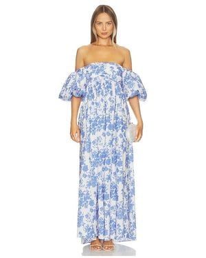 Caroline Constas Emilia Maxi Dress - Blue