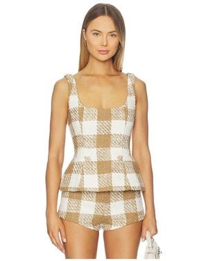 MAJORELLE Margaret Top - Natural