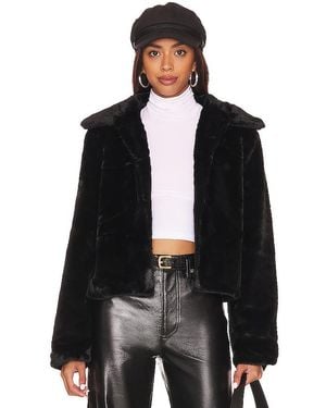 superdown Tianna Faux Fur Jacket - Black