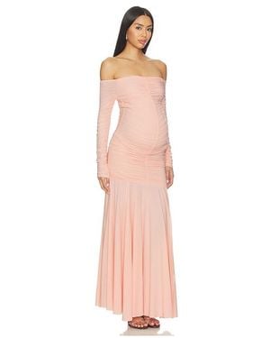 BUMPSUIT Airbrush Off The Shoulder Dress - White