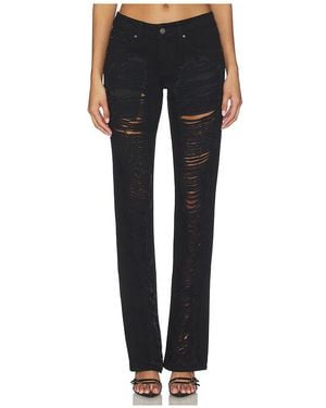 Jaded London Slashed Jean - Black