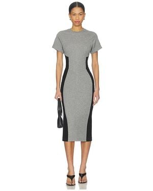 Fleur du Mal Midi-Kleid Addie - Mehrfarbig
