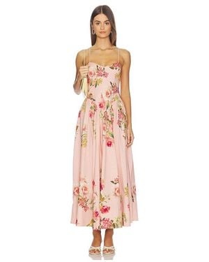 Hemant & Nandita Corseted Midi Dress - White