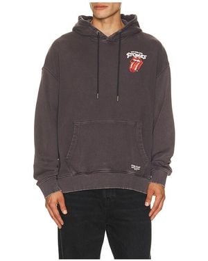 Guess X Rolling Stones Oversized 78 Hoodie - Gray