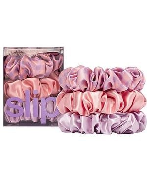 Slip Large Skinny Scrunchies Set Of 3 - Red