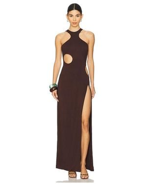 RIOT SWIM Capri Cut-Out Maxi Dress - White