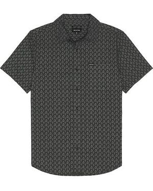 Brixton Charter Print Short Sleeve Shirt - Black