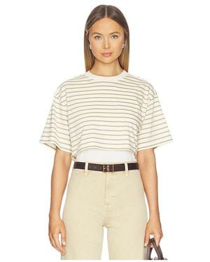 Pistola Camryn Boxy Tee Overlay Top - Natural