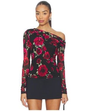 AFRM Barry Long Sleeve Top - Red