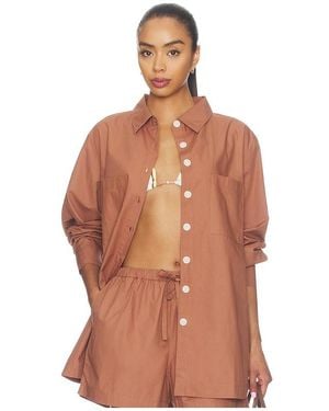 Vitamin A Camisa Abotonada Nadia En Color Marrón Talla (También En Xxs, Xs, S, M)