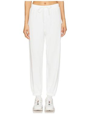 Splits59 Andie Oversized Fleece Sweat Pant - White