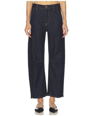 Pistola Beau Seamed Horseshoe Jeans - Blue