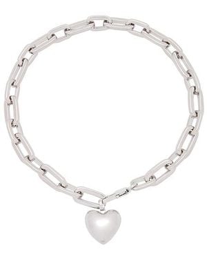 Joolz by Martha Calvo Heart Chain Necklace - Metallic