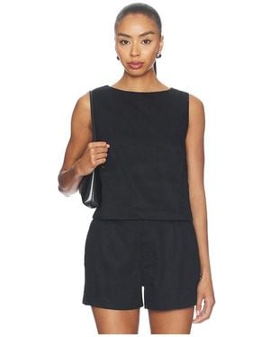 Onia Boatneck Shell Top - Black