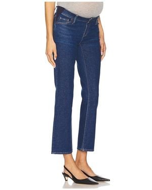 HATCH The Straight Leg Maternity Jeans - Blue