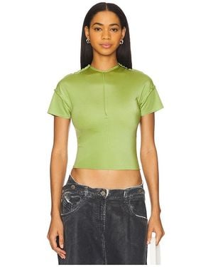 SAMI MIRO VINTAGE Open Seam Mini Tee - Grün