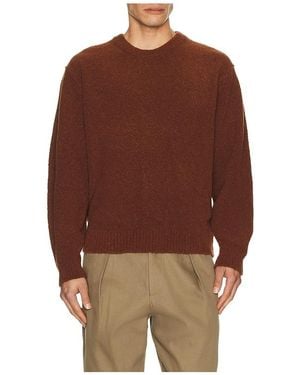 LE17SEPTEMBRE Boucle Reverse Seam Pullover - Brown
