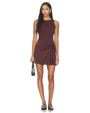 Beyond Yoga Serene Jersey Flex Wrap Mini Dress - Red