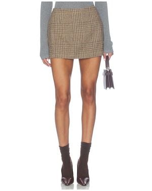 GOOD AMERICAN The Wool Mini Skirt - Grey