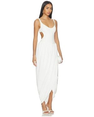 Amanda Uprichard Midi-Kleid Marcelline - Weiß