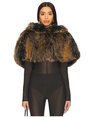 Adrienne Landau Luxe ケープレット - ブラック
