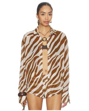 superdown Emah Button Down Top - Natural