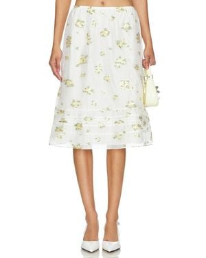 YUHAN WANG Midi Skirt - White