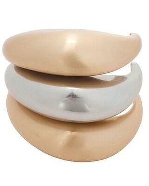 Cult Gaia Pulsera Analeia En Color Oro Metálico Talla - Blanco