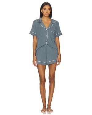 Eberjey Gisele Relaxed Short Pj Set - Blue