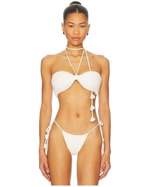 Devon Windsor Eleanor Halter Bikini Top - Orange