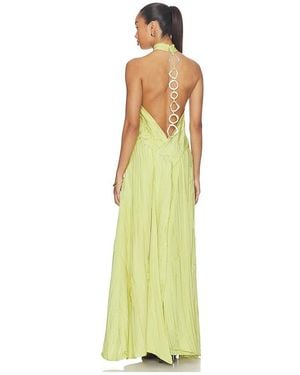 YELLOW THE LABEL Palmetto Textured Dress - Yellow