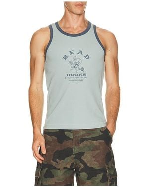 JUNGLES JUNGLES Read More Books Tank Top - Blue