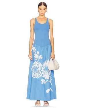 SWF Stretch Singlet Maxi Dress - Blue