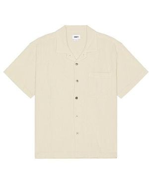 Obey Curtis Woven Seersucker Shirt - ホワイト